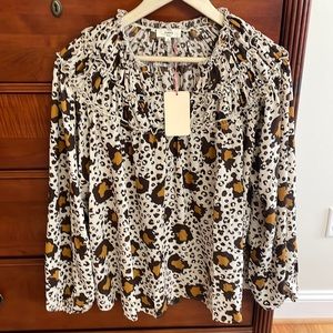 NWT Entro small peasant blouse